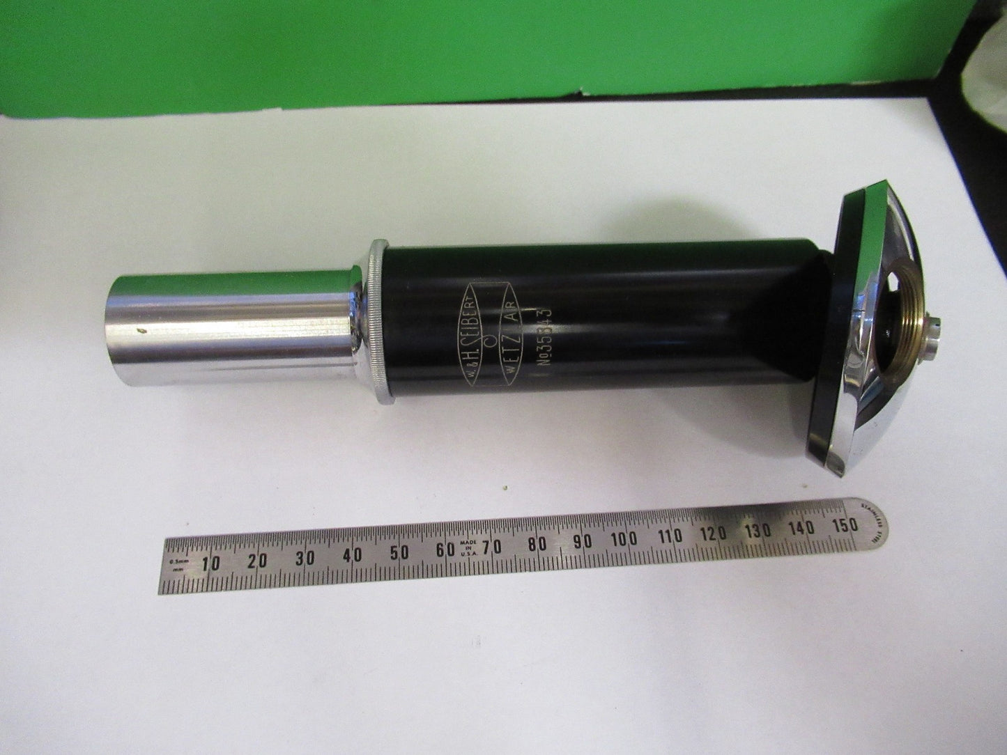 ANTIQUE SEIBERT WETZLAR tubus + nosepiece MICROSCOPE PART AS PIC U9-A-12