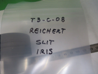 REICHERT AUSTRIA IRIS SLIT TYPE OPTICS MICROSCOPE PART AS PICTURED T3-C-08