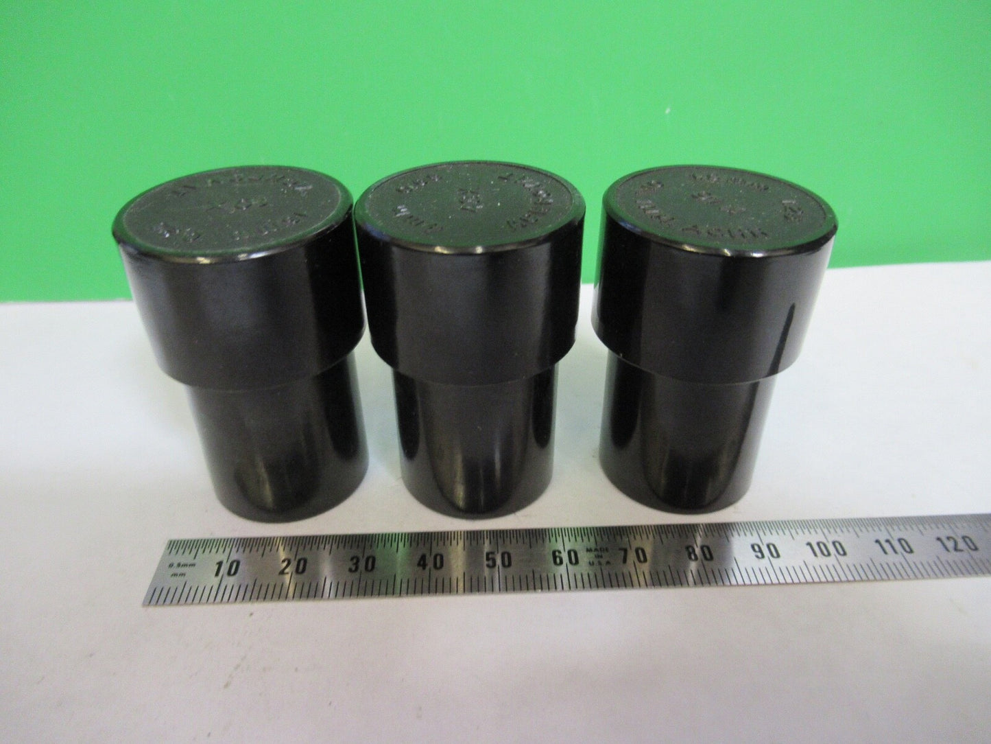 SPENCER AO EMPTY PLASTIC OBJECTIVE CANS MICROSCOPE PART AS PICTURED Z7-FT-72