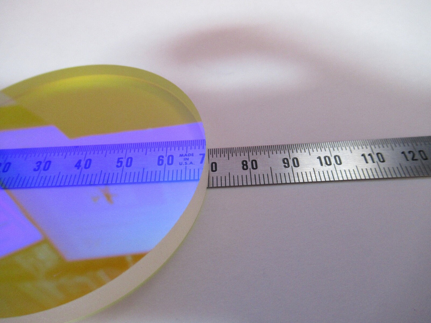 OPTICAL FLAT COATED FUSED SILICA PRO ZYGO LASER OPTICS AS PICTURED Q2-26