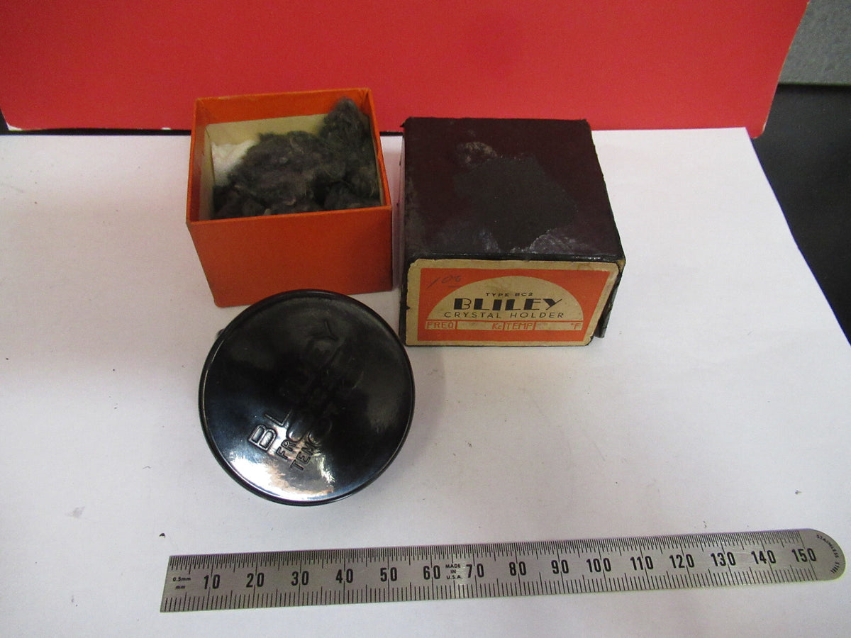 VINTAGE QUARTZ CRYSTAL BLILEY + BOX FREQUENCY CONTROL PICTURED S4-B-84