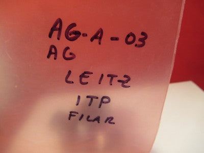 LEITZ WETZLAR GERMANY ITP EYEPIECE FILAR LENS OPTICS MICROSCOPE PART &AG-A-03