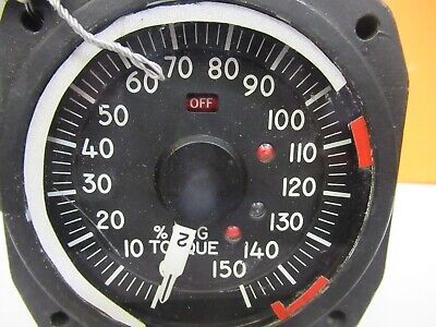 SIMMONDS SIKORSKY INDICATOR 472638-3 TORQUE AIRCRAFT PART AS PICTURED &A9-A-04