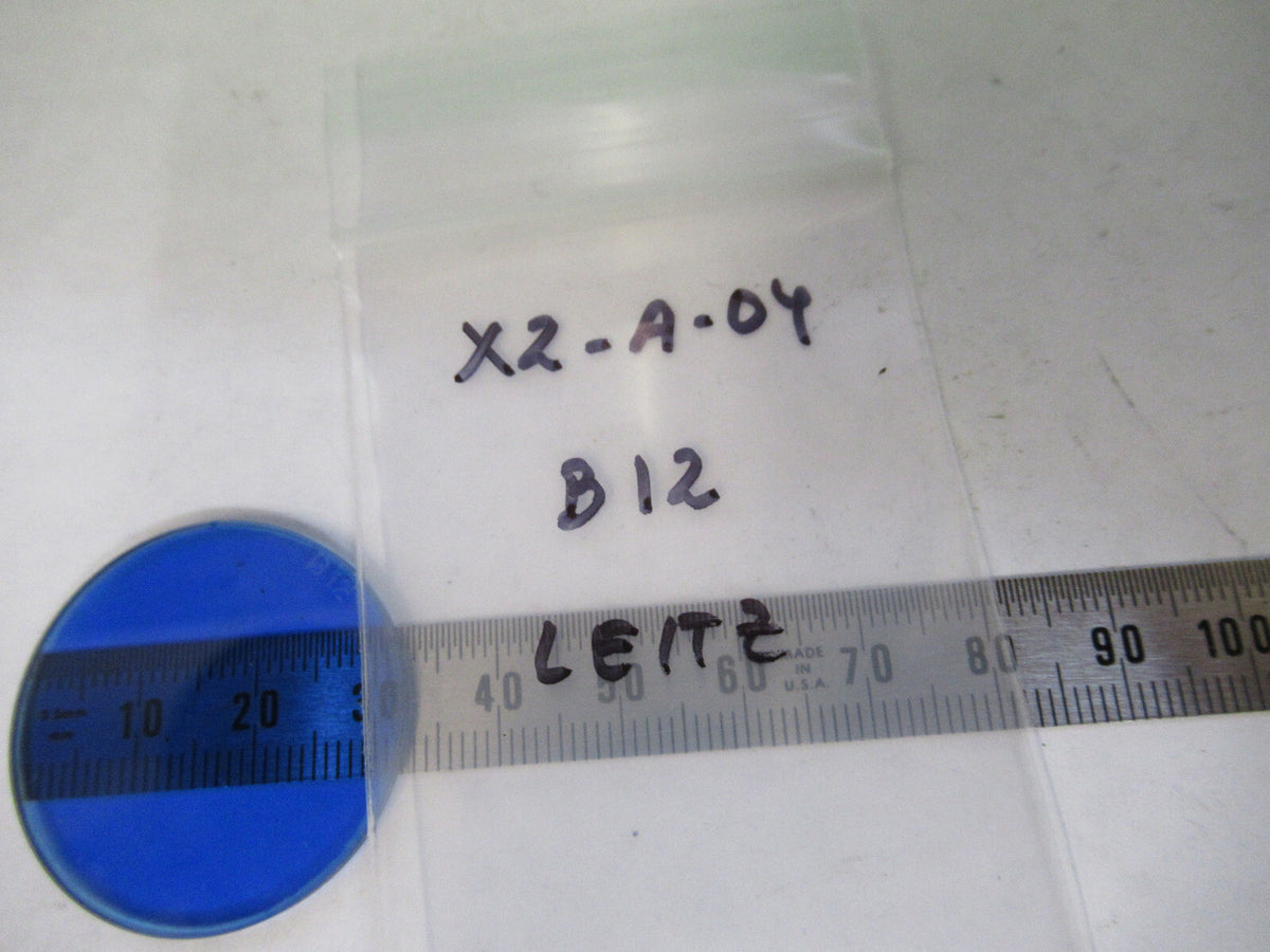 Ernst Leitz Wetzlar Germany B12 Blue Glass Filter Microscope Part