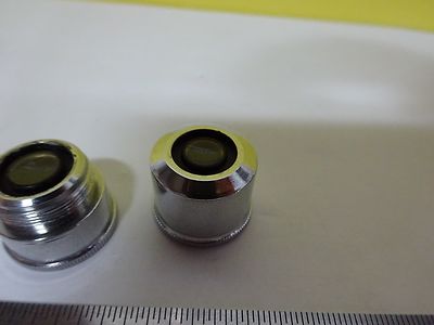 MICROSCOPE PART VINTAGE OBJECTIVE SCREW ON SECTIONS OPTICS AS IS BIN#X3-40