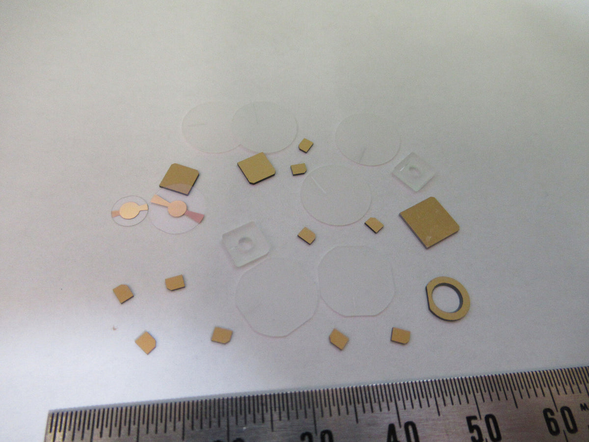 Lot Blanks Piezoelectric Quartz Crystal X-y-cut Gold Coated Piezo Sensor