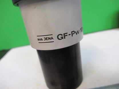 AUS JENA GERMANY 10X GF-Pw EYEPIECE OPTICS MICROSCOPE PART AS PICTURED T2-A-03