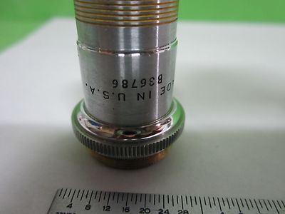 MICROSCOPE PART OBJECTIVE SPENCER USA 43X OPTICS AS IS BIN#S6-05