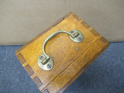 ANTIQUE EMPTY WOOD CASE BECK MICROSCOPE PART AS PICTURED &LOB