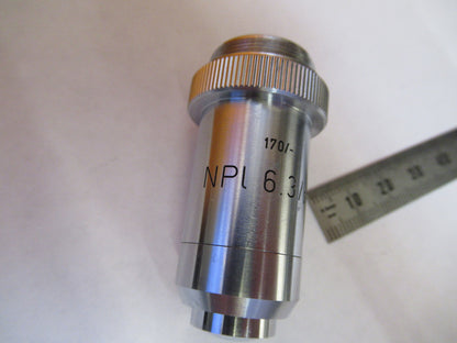 LEITZ WETZLAR 6.3X /170 OBJECTIVE LENS OPTIC MICROSCOPE PART AS PICTURED Y3-A-89