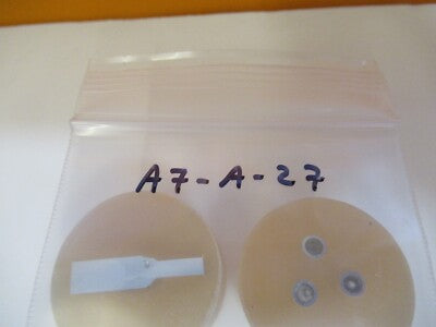 Lot 2 ea METALLOGRAPHIC METAL CROSS SECTION SPECIMEN MICROSCOPY SAMPLE &A7-A-27