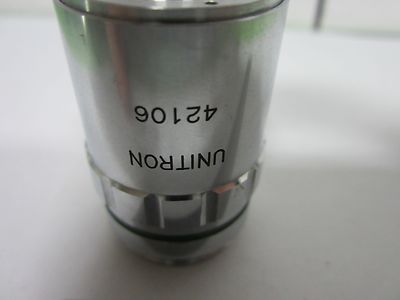 MICROSCOPE PART UNITRON OBJECTIVE EPI-PL 20X METALLOGRAPH OPTICS AS IS BIN#M8-41
