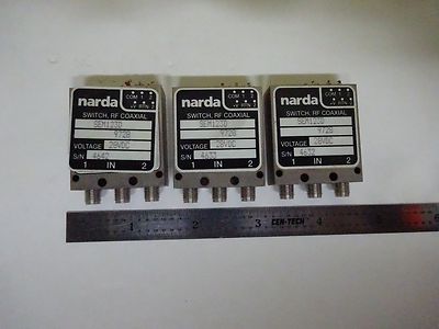 LOT NARDA COAXIAL SWITCH MODULES FREQUENCY RF MICROWAVE AS IS BIN#W5-A-20
