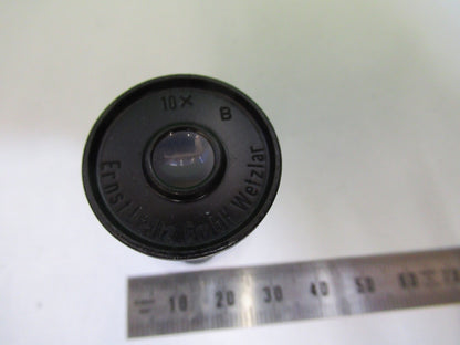ERNST LEITZ WETZLAR GERMANY EYEPIECE 10X MICROSCOPE PART AS PICTURED 18-FT-13