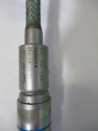 MEGGITT ENDEVCO 522M25A HIGH TEMP PIEZO PRESSURE SENSOR AS PICTURED &TB-4-X