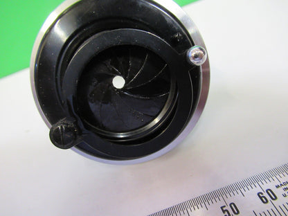 SEIBERT WETZLAR CONDENSER + IRIS OPTICS MICROSCOPE PART AS PICTURED U9-A-27