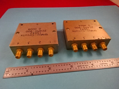 MINI CIRCUITS SPLITTER LOT ZC4PD-900 MICROWAVE RF FREQUENCY AS IS #19-A-21