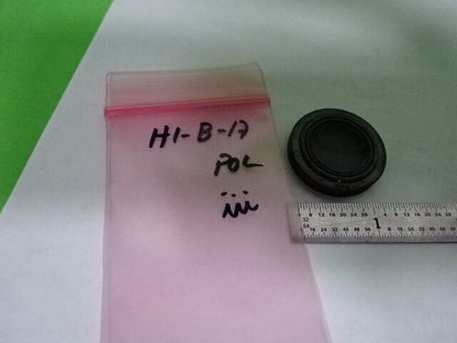 MICROSCOPE PART POLARIZER POL FAIR CONDITION FILTER OPTICS AS IS #H1-B-17