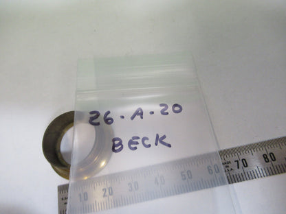 RARE ANTIQUE BRASS RING BECK UK MICROSCOPE PART AS PICTURED Z6-A-28