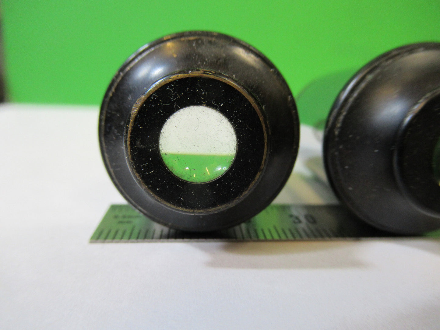 Spencer Lens Co. American Optical Co. Pair 10X Eyepiece Optics Lens Microscope Part