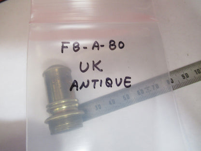 ANTIQUE BRASS LENS OBJECTIVE MICROSCOPE AS PICTURED &F8-A-80