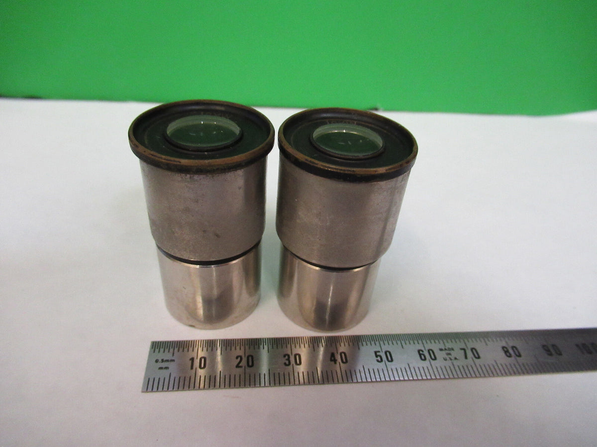 JAPAN LOT PAIR LENS 10XW EYEPIECE MICROSCOPE PART AS PICTURED X7-A-94