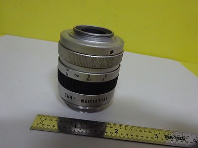 MICROSCOPE PART OPTICAL COSMICAR TV LENS 25 mm CAMERA OPTICS AS IS BIN#P7-03