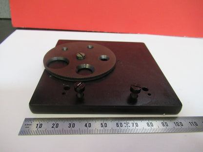 BAUSCH LOMB STAGE TABLE antique MICROSCOPE PART AS PICTURED  S3-B-89