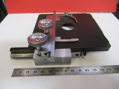 Ernst Leitz Weztlar Germany Xy Table Stage Brass Microscope Part