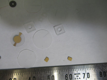 Lot Blanks Piezoelectric Quartz Crystal X-y-cut Gold Coated Piezo Sensor