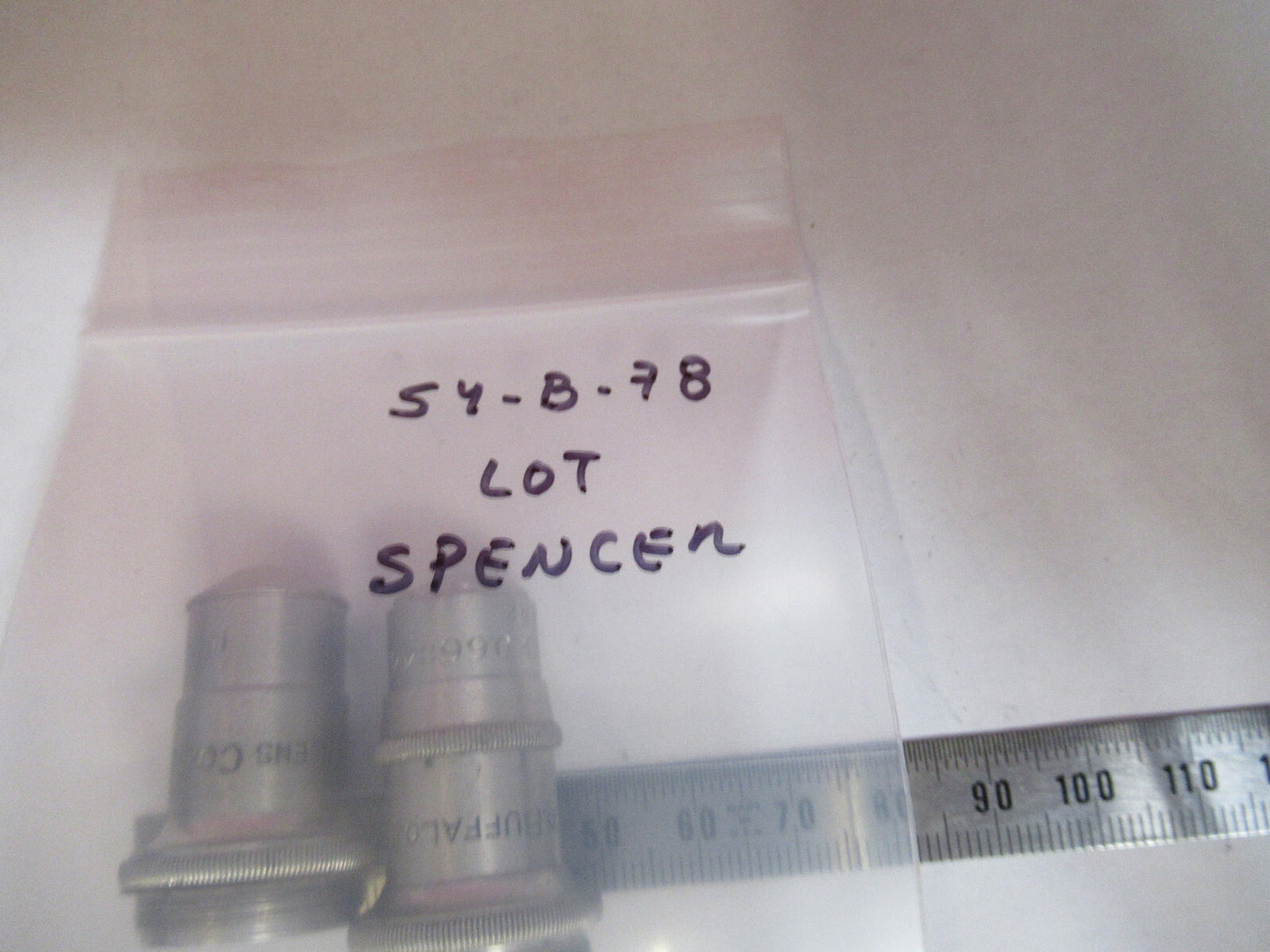 Lot Antique American Optical Co. Spencer Lens Co. Objectives Optics Microscope Part