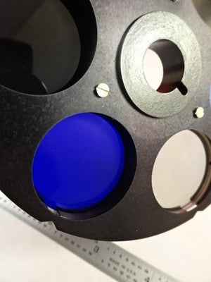 MICROSCOPE UNIVAR REICHERT LEICA FILTER 901040 WHEEL OPTICS AS IS B#C5-H-11