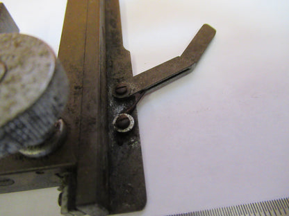 ANTIQUE REICHERT AUSTRIA STAGE XY HOLDER MICROSCOPE PART AS PICTURED Y4-A-125