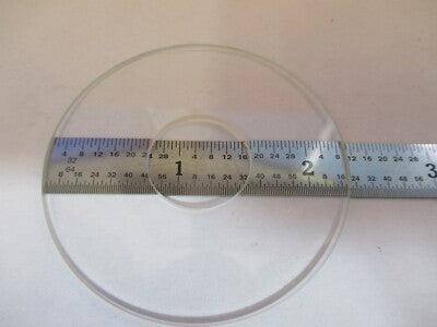 Antique Ernst Leitz Wetzlar Glass Round Donut Stage Microscope Part Pictured