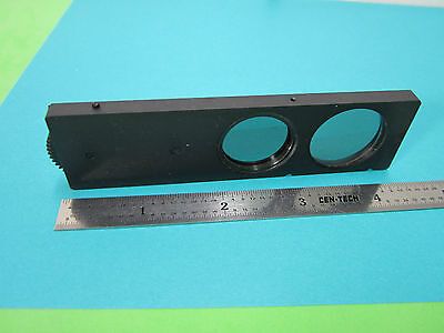 MICROSCOPE PART POLARIZER SLIDE GERMANY POLARIZED OPTICS AS PICTURED BIN#B6-05