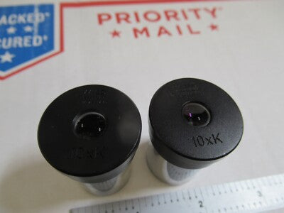 Wild Swiss Pair 10xK Eyepiece Ocular Microscope Part Optics AS Pic