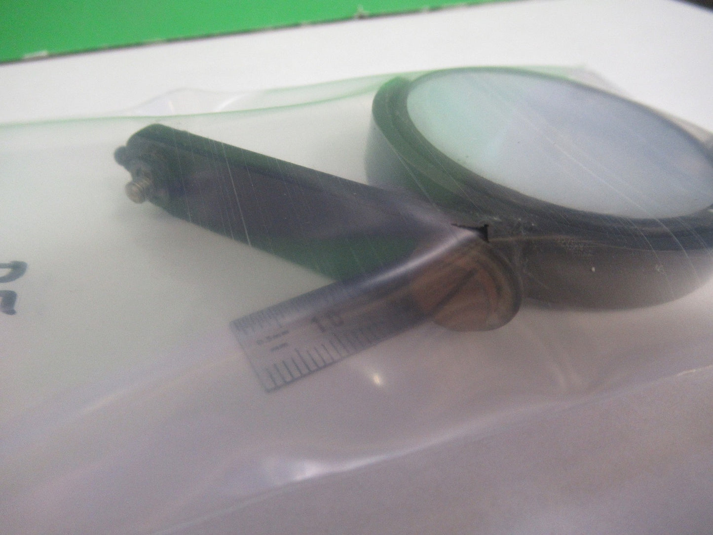 ANTIQUE BRASS MOUNTED MIRROR BAUSCH LOMB MICROSCOPE PART AS PICTURED X3-B-14