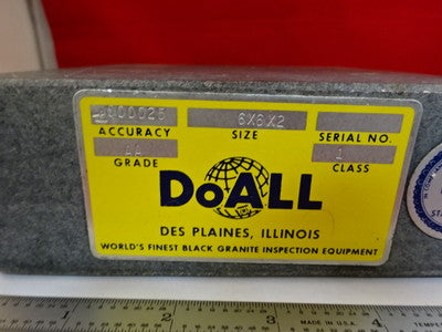METROLOGY INSPECTION DoALL GRANITE FLATNESS TABLE AS IS #51-A-01