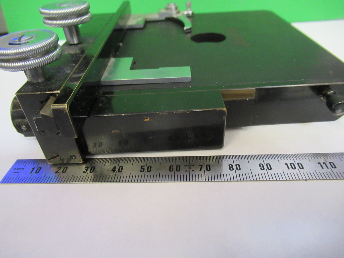BAUSCH LOMB VINTAGE STAGE TABLE XY MICROSCOPE PART AS PICTURED &H9-C-01