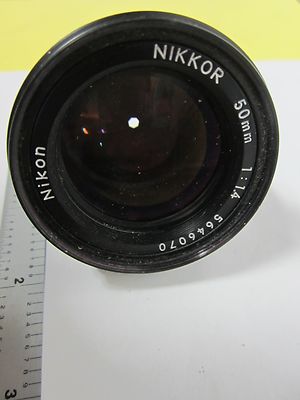 OPTICAL NIKON NIKKOR 50 mm LENS AS IS OPTICS BIN#J2-13
