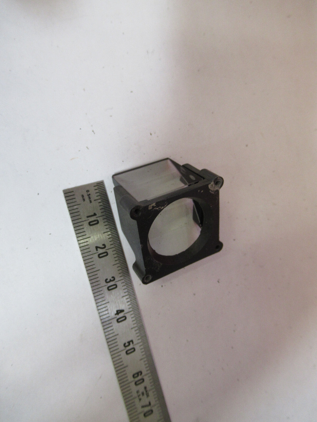 MEIJI JAPAN MOUNTED GLASS PRISM MICROSCOPE PART AS PICTURED X8-B-40