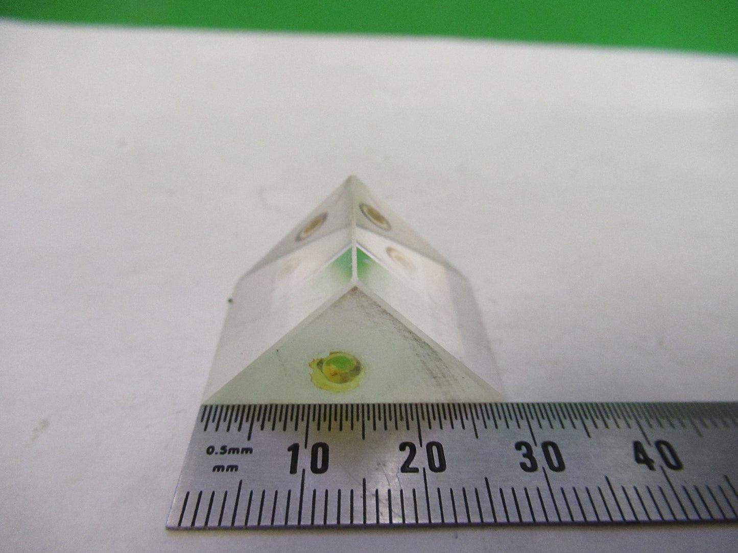 BAUSCH LOMB GLASS PRISM OPTICS MICROSCOPE PART AS PICTURED T2-A-61