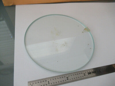 Round Glass Plate Stage [dirty] Microscope Part