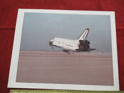 COLLECTABLE PRINT SPACE SHUTTLE LANDING NASA VINTAGE REPRODUCTION &BLI