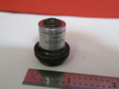 Nikon Japan Optics 4X Objective Lens Microscope Part