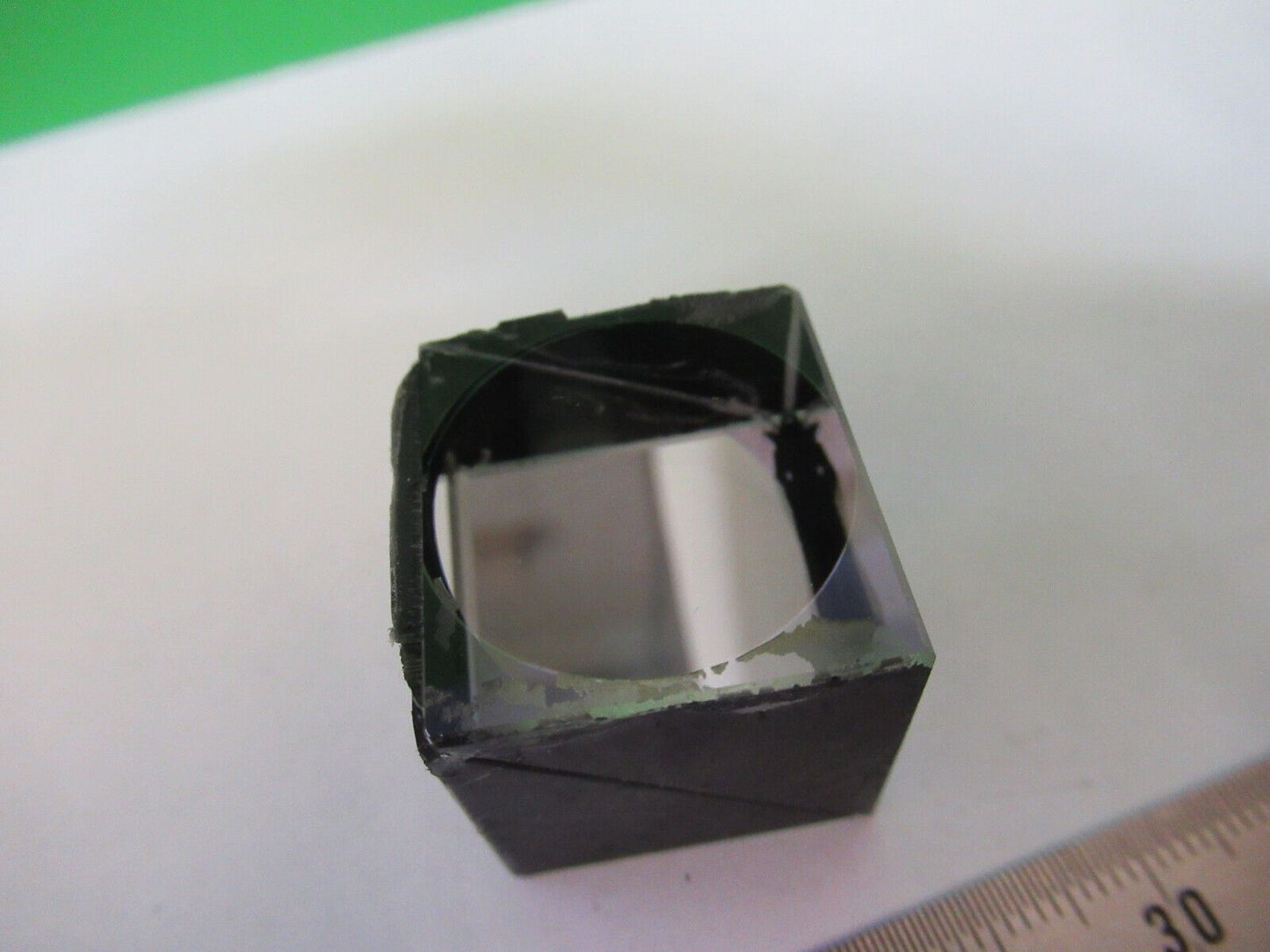 ZEISS PRIMO KOPF STRAHLTEILERWÜRFEL GLASMIKROSKOPTEIL WIE ABGEBILDET #R7-B-67