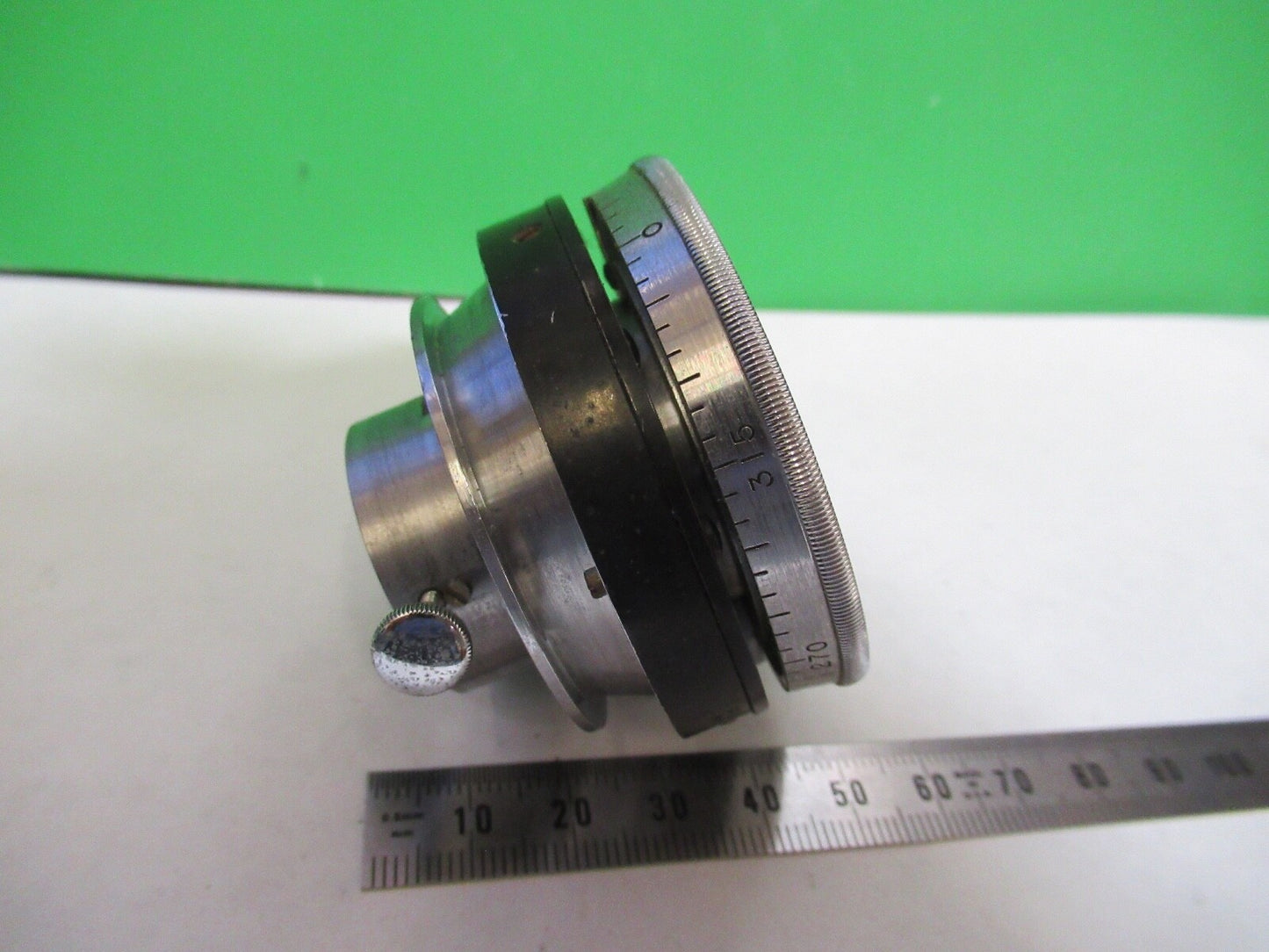 ANTIQUE BAUSCH LOMB POL CONDENSER POLARIZER MICROSCOPE PART AS PICTURED Z7-FT-96