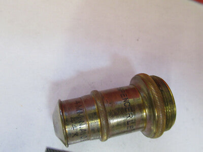 ANTIKES MESSING SPENCER OBJEKTIV 44X LINSE MIKROSKOPTEIL WIE ABGEBILDET &amp;F6-B-121