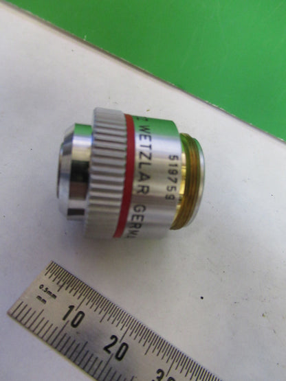 LEITZ wetzlar GERMANY OBJECTIVE MICROSCOPE PART EF 4X  /160 AS PICTURED X2-A-39