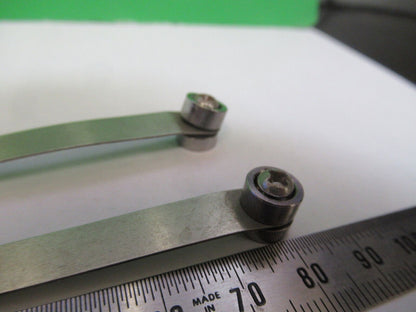 GENERIC PAIR CLIPS STAGE MICROSCOPE PART AS PICTURED #R7-B-15x